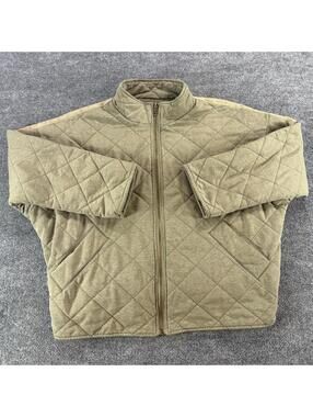 Bagatelle Collection Quilted Zip-Up Jacket Women's Large - Oversized,‎ Mock Neck